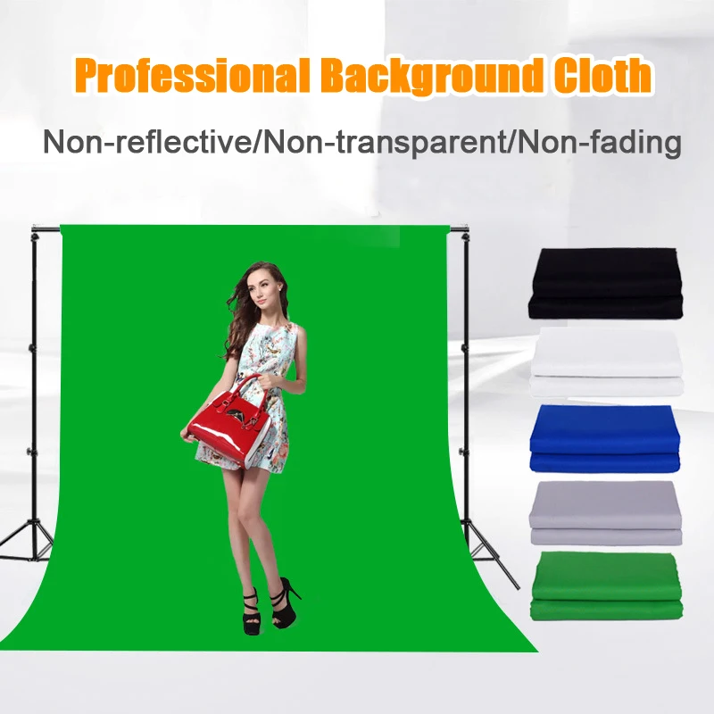 
Green Screen Photography Background Cloth Factory Directly 100% Polyester Solid Color Photo Backdrops for Photography Studio 