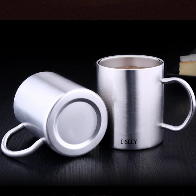 Custom Wholesale 7oz Double Wall Mug Stainless Steel Travel Coffee Mug