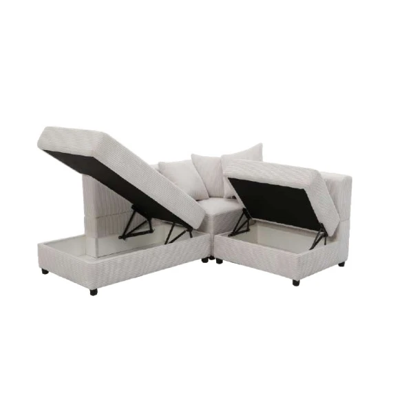 VASAGLE Modern Design Living Room Furniture Solid Wood Fabric Sofa modular couch with storage