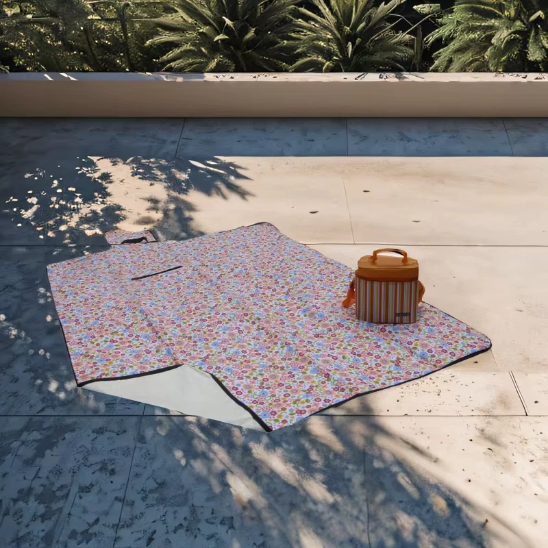 Wholesale Sunset Beach Oxford Portable Foldable Picnic Mat Outdoor Beach Travel