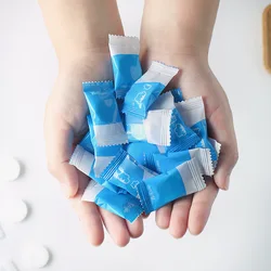 Рекламное хлопковое нетканое одноразовое сжатое мини-полотенце для лица