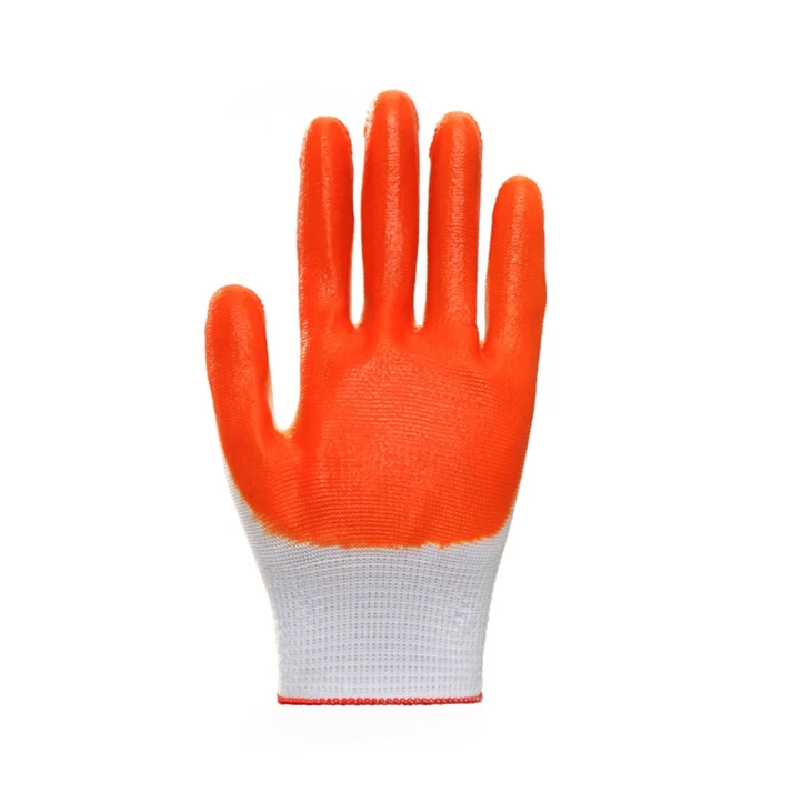 
Уникальный дизайн, Лидер продаж, оранжевые нитриловые защитные рабочие перчатки 