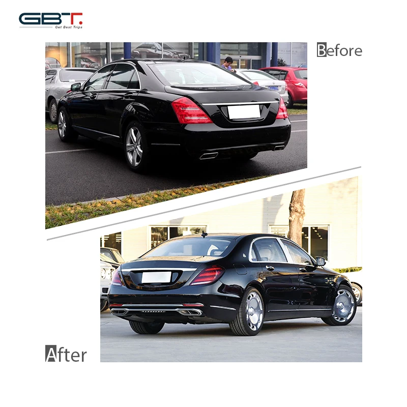 GBT Factory Facelift Body Kit mercedes w221 Upgrade 2018 W222 S Class MBH Model Accessories For 2006-2012 Benz S W221