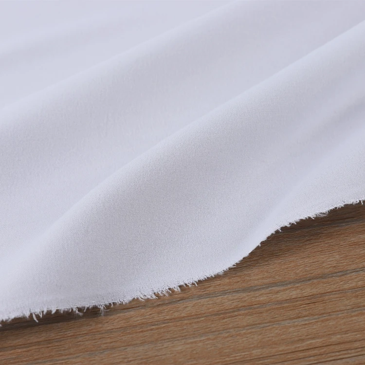 Bleached fabric per meter price cheap white wholesale bedsheet 100% polyester fabric rolls