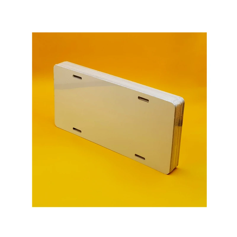 12'x 6'x 0.025' Car Tags Sublimation Aluminum Blank License Plates Personalized Printing Heat Transfer Car Plates