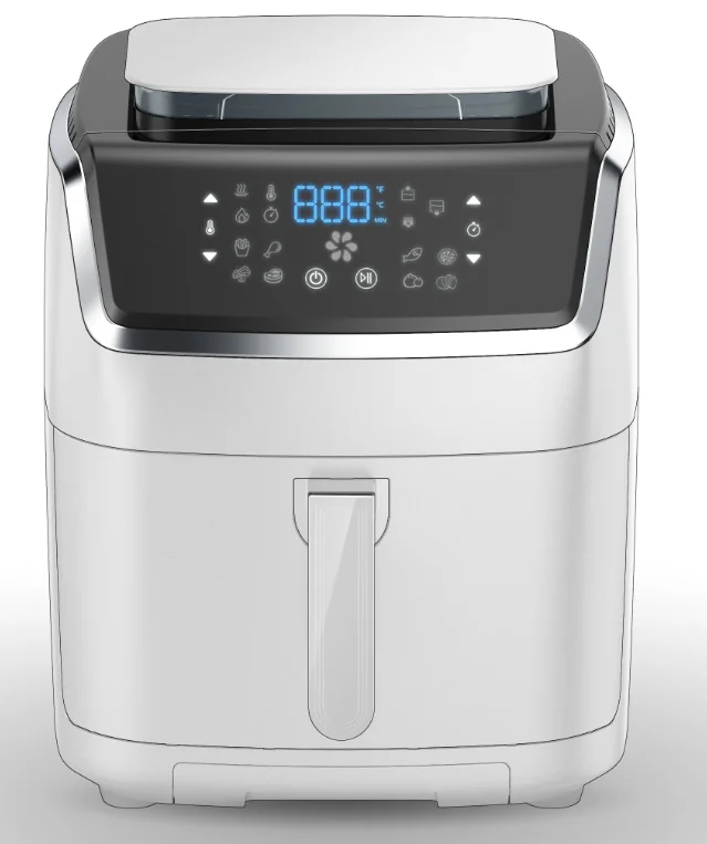 New 7L Digital Touch Screen Oil Free better for steam vegetables and baked goods Multifunction Steam Air Fryer