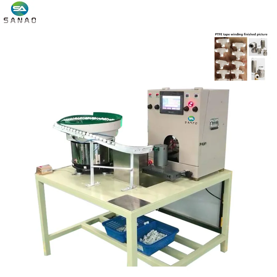 Fully automatic ptfe tape winding machine electronic cable wire tape wrapping machine automatic tape winding machine