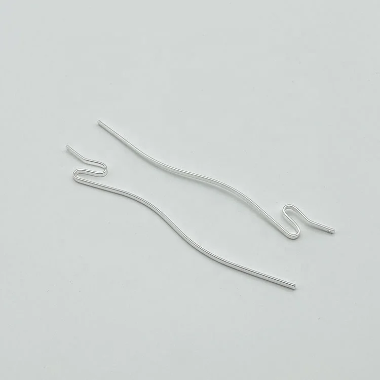 Wholesale yiwu wavy hairpin simple design plain hair pins iron copper metal hair chopsticks accessories for women girls