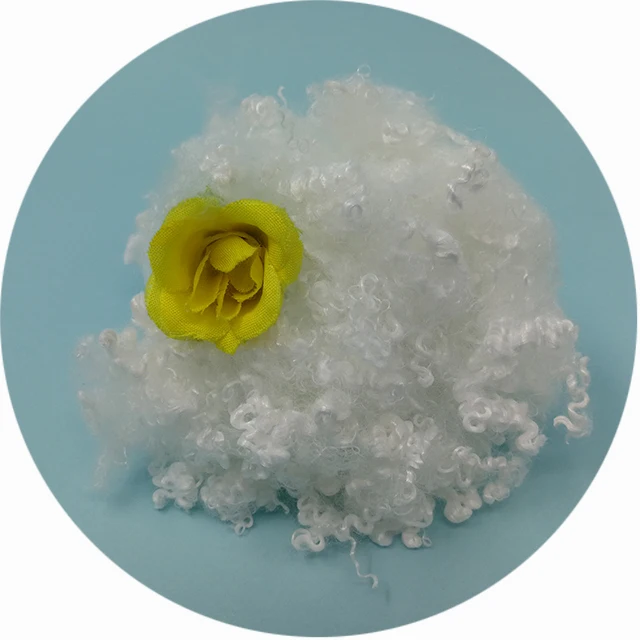 3D*32mm Virgin raw white down like Soloft fiber