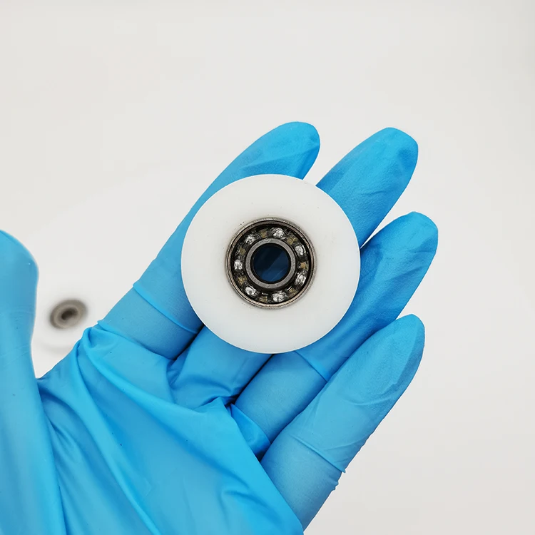 factory supply custom U groove sliding door window Cabinet door drawer pulley wheel size 12*45*10.5mm