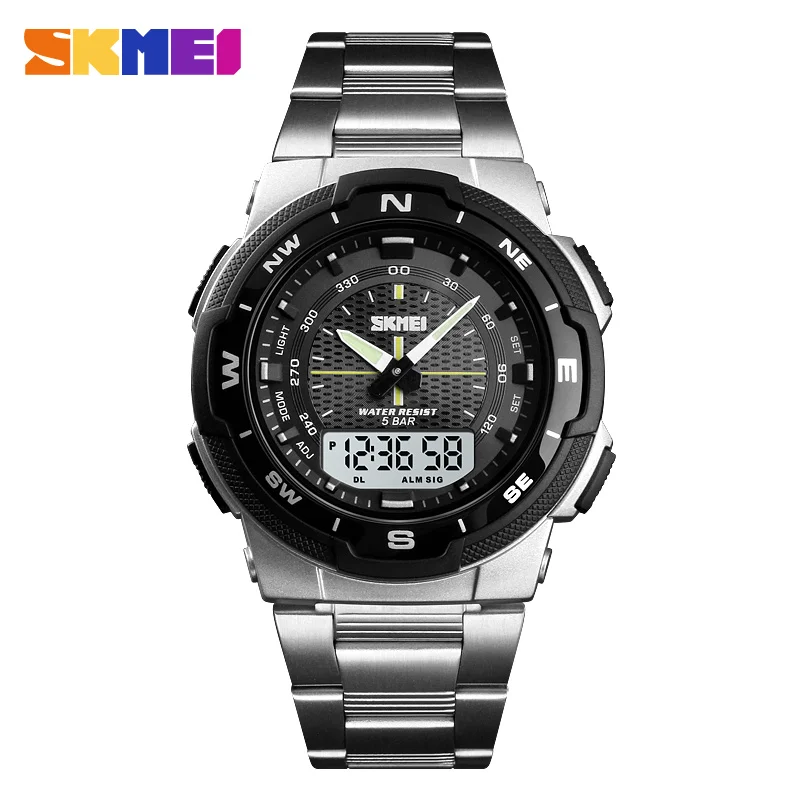 Jam Tangan Murah Hot Product Rose Gold Men Stainless Steel Watch Skmei 1370 Kol Saat