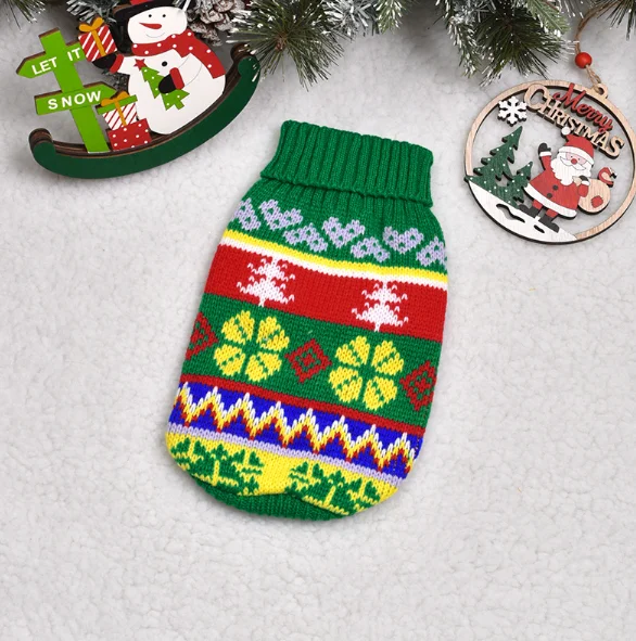 Multiple Design Christmas Sweater Winter Warm Dog Clothes For Small Medium Large Dogs