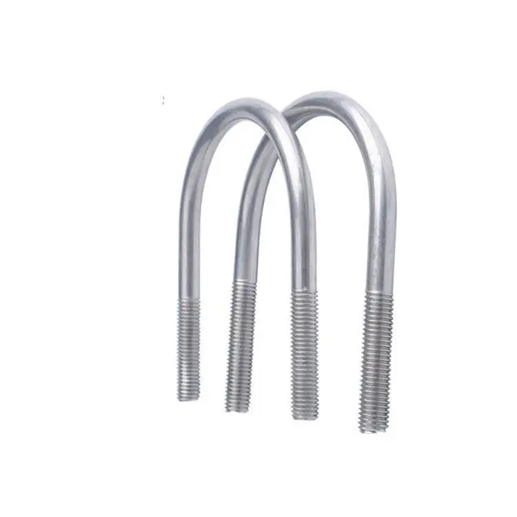 Всеразмерный китайский оцинкованный стальной U-образный зажим для труб квадратный болт грузовика