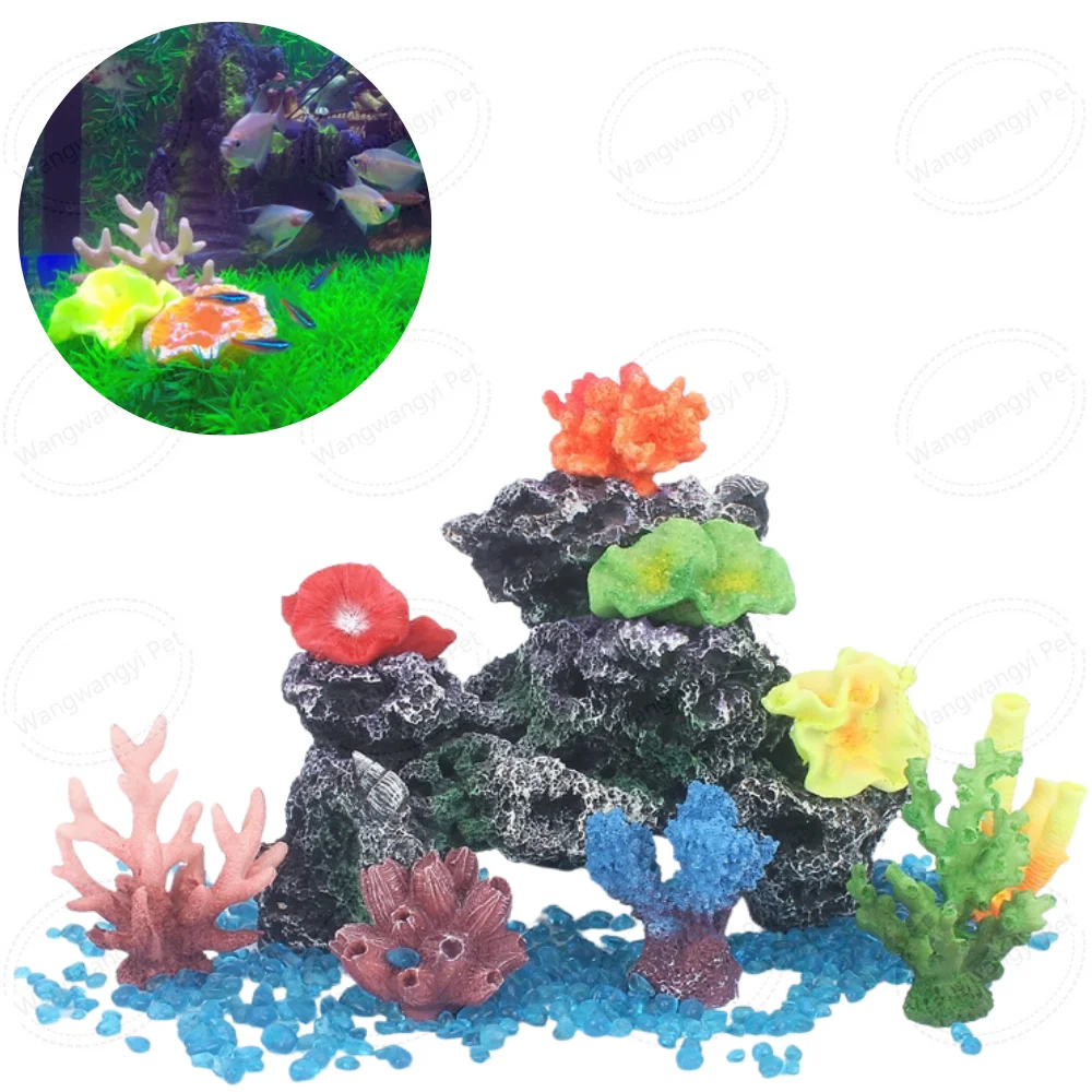 Cute Small Artificial Starfish Aquarium Decorations Coral Plant Fish Tank Ornament Decor