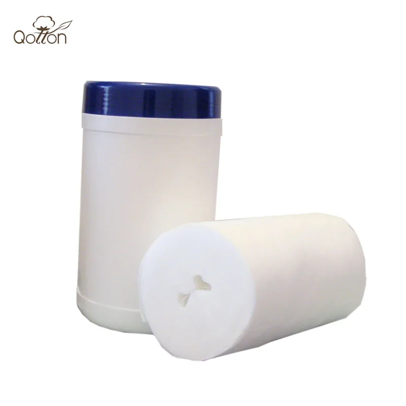 40gsm wholesale heavy duty industrial wipes disposable disinfect cleaning plain spunlace barrel dry towel rolls