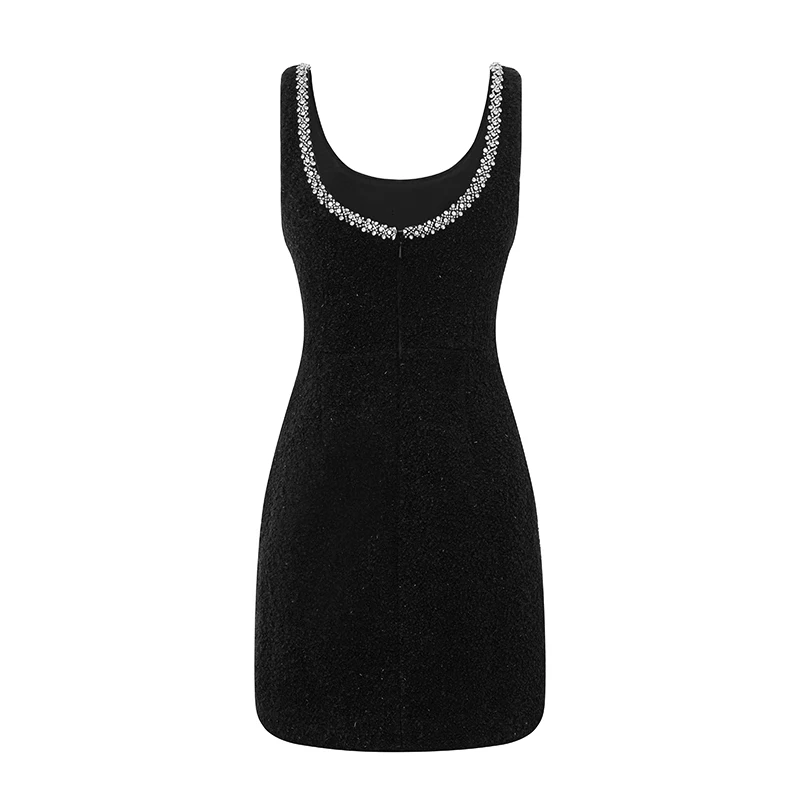 China Manufacturer Women Elegant Casual Dresses Women Beading Mini Dress Women Elegant Short Dresses