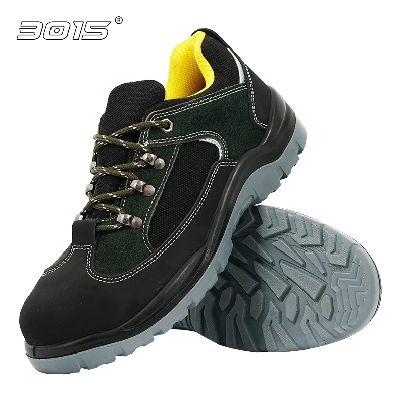 In Stock Wholesale Steel Toe Industrial Shoes Slip Puncture Proof Men Safety Boots For Construction