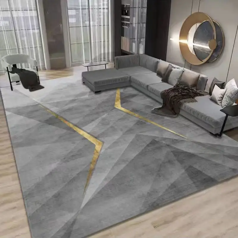 Abstract Bedroom Modern Printed Hotel Wall To Wall Luxury Living Room Carpets And Rugs Living Room Big Size Floor Mat
