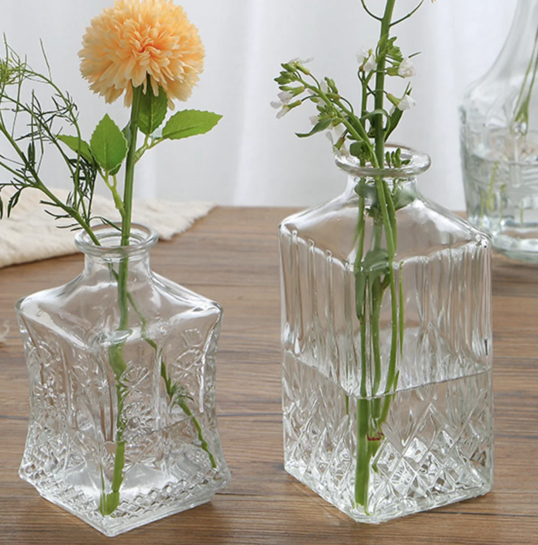 Стеклянная Ваза держатель цилиндра маленькая/высокое стекло для домашнего декора стеклянная технология Европейская американская стена Свадебная коробка современный безопасный