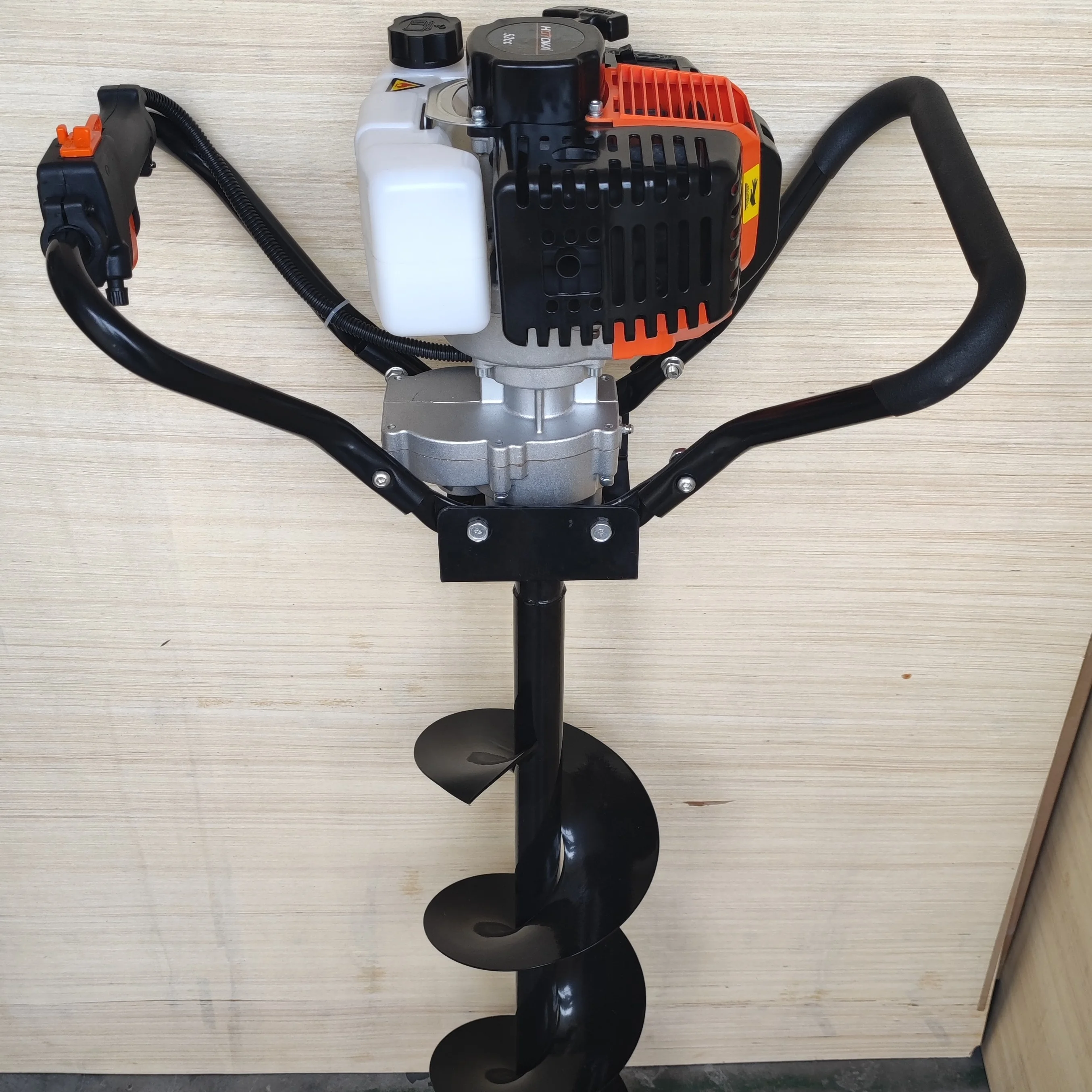 HOTOKA digging machine for tree planting ground drill 2 stroke earth auger gasoline powered earth auger 52 cc gas earth auger