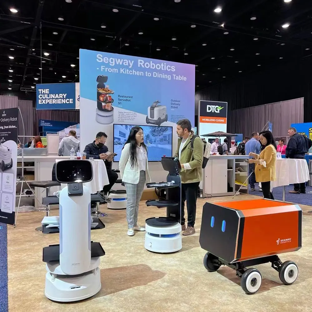 Delivery Range Mini Intelligent Artificial Autonomous Payload 50kg With Laser radar Delivery Robot