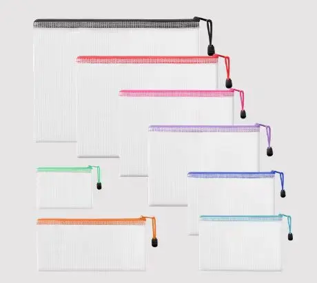 Custom Plastic Poly Zip Lock Envelope File Folder A4 Holder Bag Factory Price USB Flash Drives Storage Case