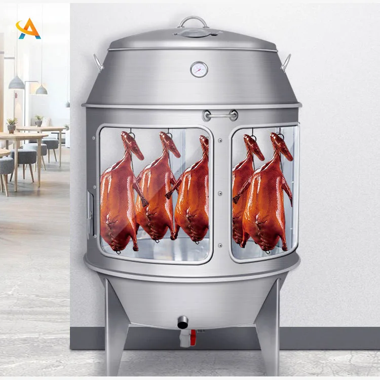 customized industrial stainless steel rack charcoal chicken duck roaster grill oven cooker best price