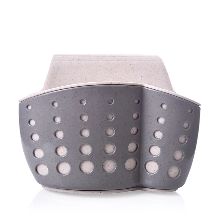 Plastic Kitchen Sink Sider Caddy Organizer Sponges Hanging Sponge Holder  Draining Basket Saddle