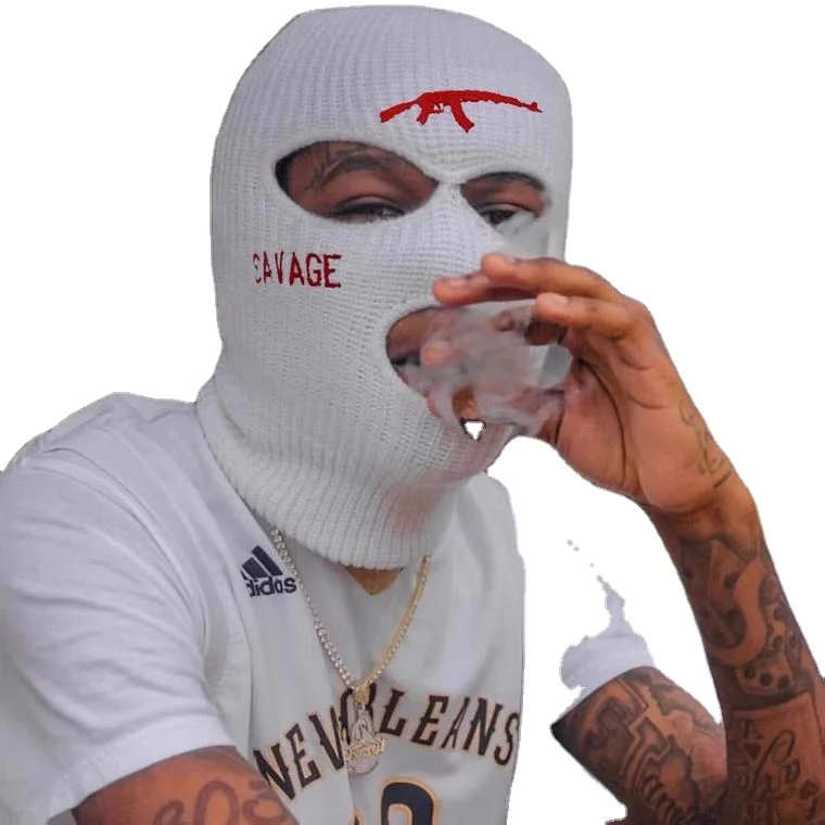 Winter  WARM hip hop 3 Holes  Knitted Face Cover AK 47 savage Ski Mask  Balaclava HAT for riding cycle