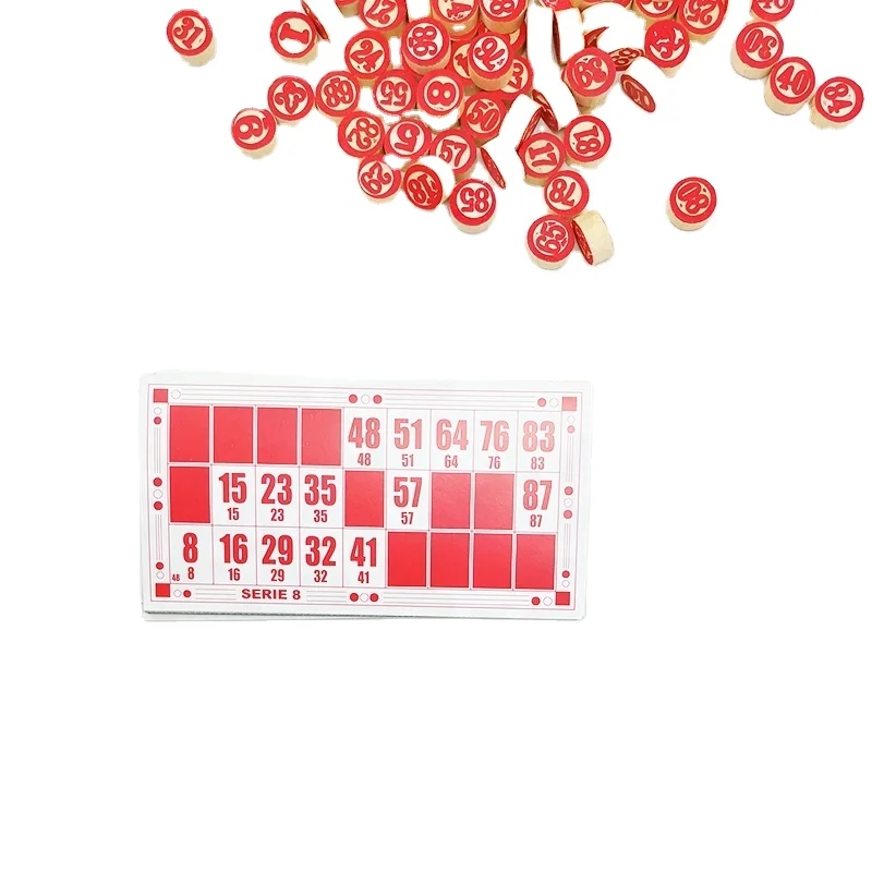 Wooden board numbers game bingo game  Russian Lotto Board Games for Family