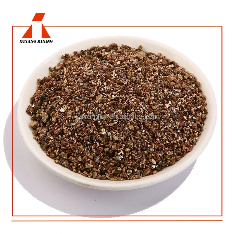 Wholesale Bulk Crude Price  Raw Golden 20-40 mesh Horticulture Vermiculite Expanded Vermiculite Price