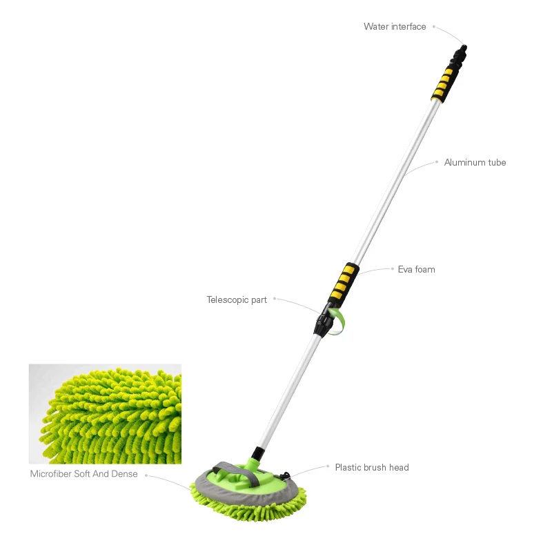Car Accessories tools universal wash water Chenille flow through Cleaning Brush