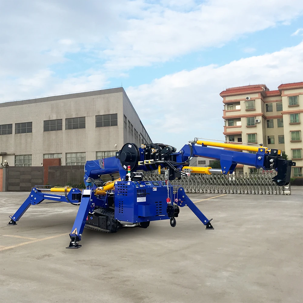 Tonlita Telescopic Crawler Spider Crane Construction Machinery 3ton 5 tons Spider Crane Fly Jib spider crane