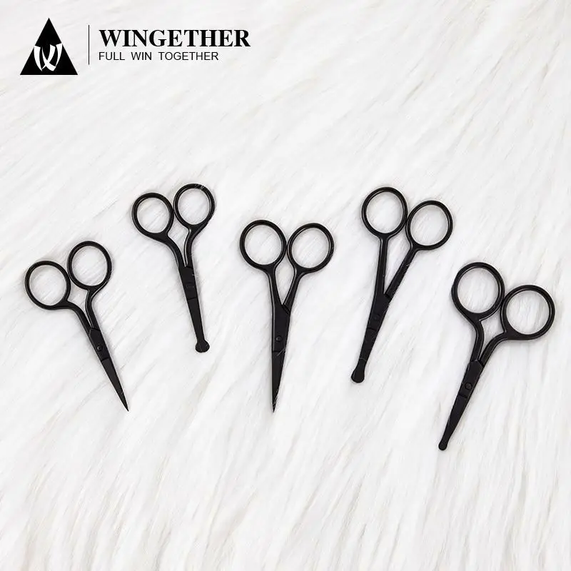 Wingether High Quality Wholesale Manicure Master Scissors Russian Manicure Scissors Litmus Black Scissors
