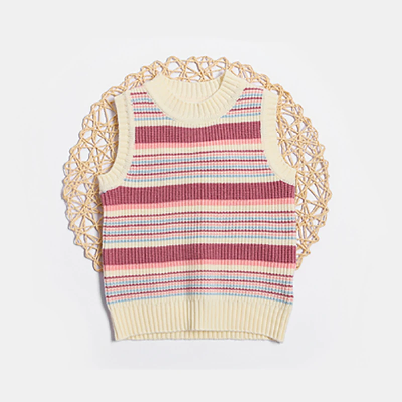 
organic cotton baby clothes customized carton design warm baby vest 