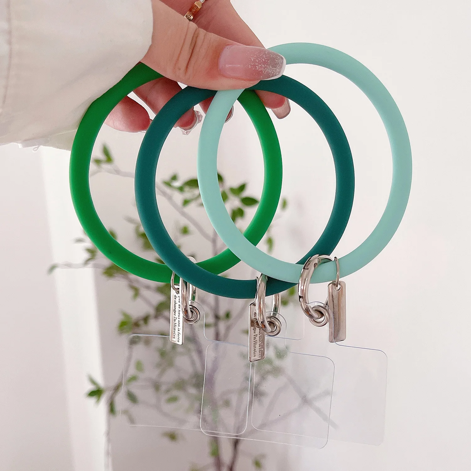 mobile phone silicone fashion solid colour bracelet