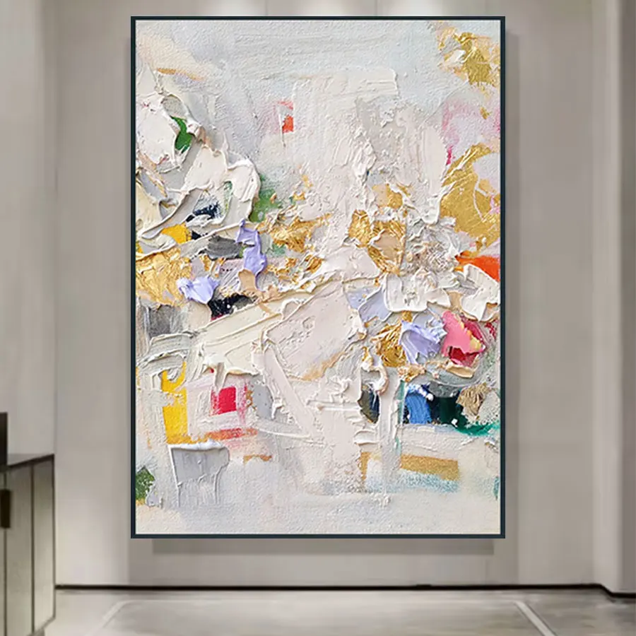 Original Art Factory Modern Abstract Colour Canvas Wall Art Hand-Painted Oil Painting Home Decorations