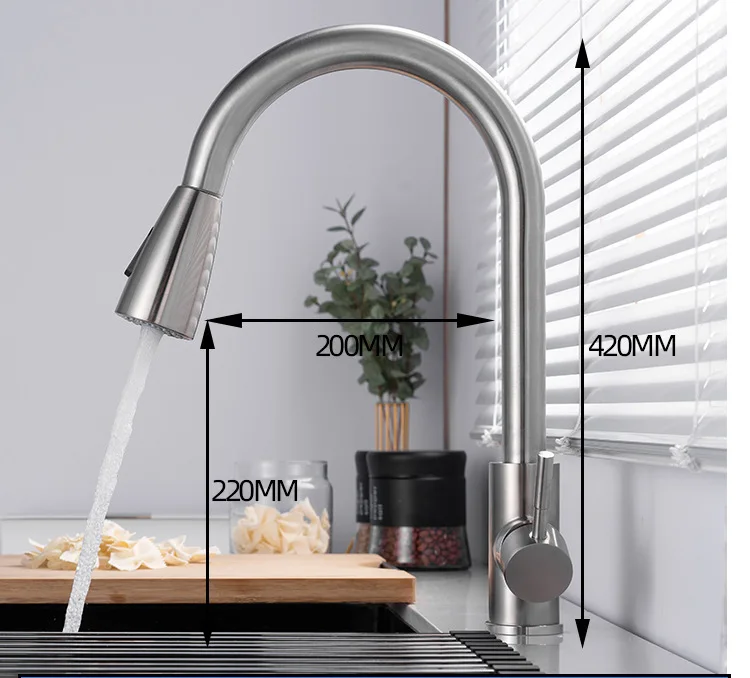 SUS304 кухонный кран 3 в 1 из нержавеющей стали
