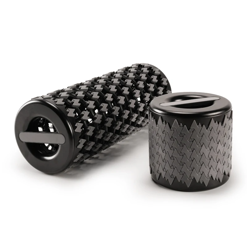 Extension-type Yoga Roller Exercise Massage Roller Stick Grid Mini EVA Foam Roller
