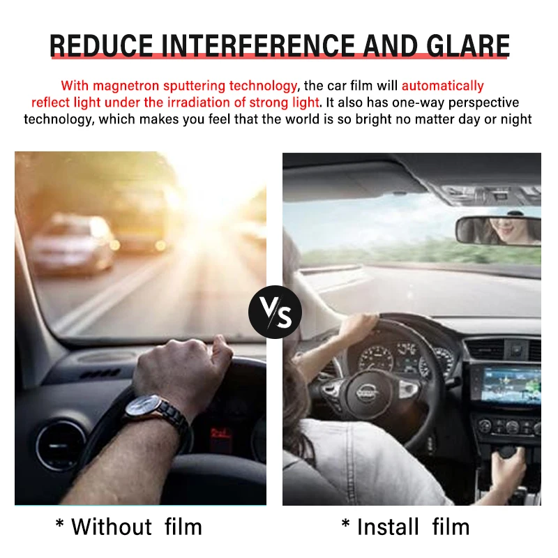 Car Exterior Accessories UV 99% Reflective 3M Window Film High Thermal Insulation Protective Safety Solar
