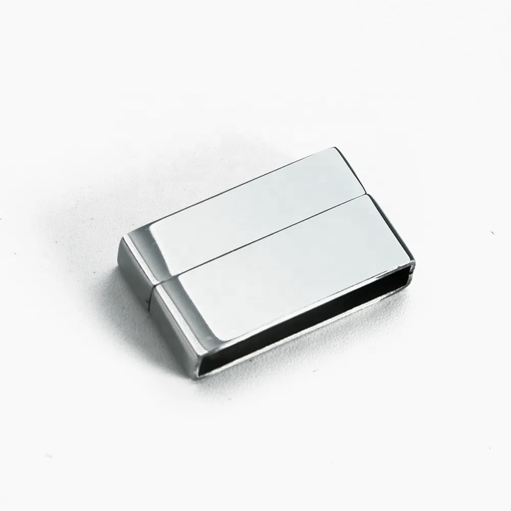 VEROMCA Wholesale Hole size 40*3mm Stainless Steel Flat clasp for Bracelet Making