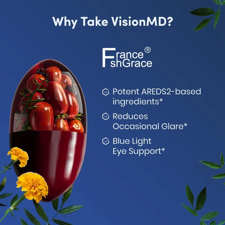 30 Softgels Eye Vitamin CARMIS - Eye Supplement with OptiLut Lutein & Zeaxanthin for Vision Health Care