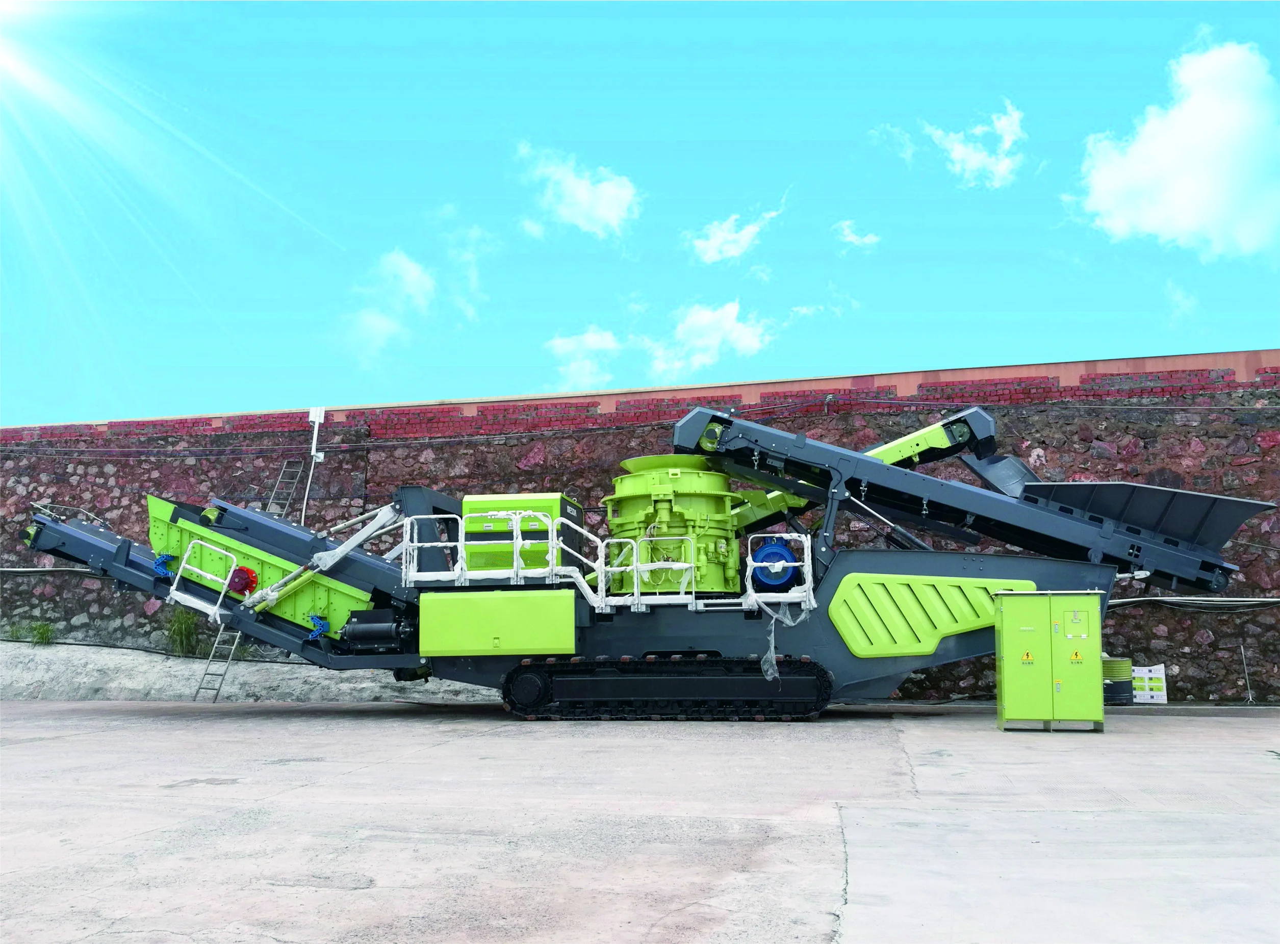  35T / 300t/h MOBILE CONE CRUSHER PLANT /STONE OF