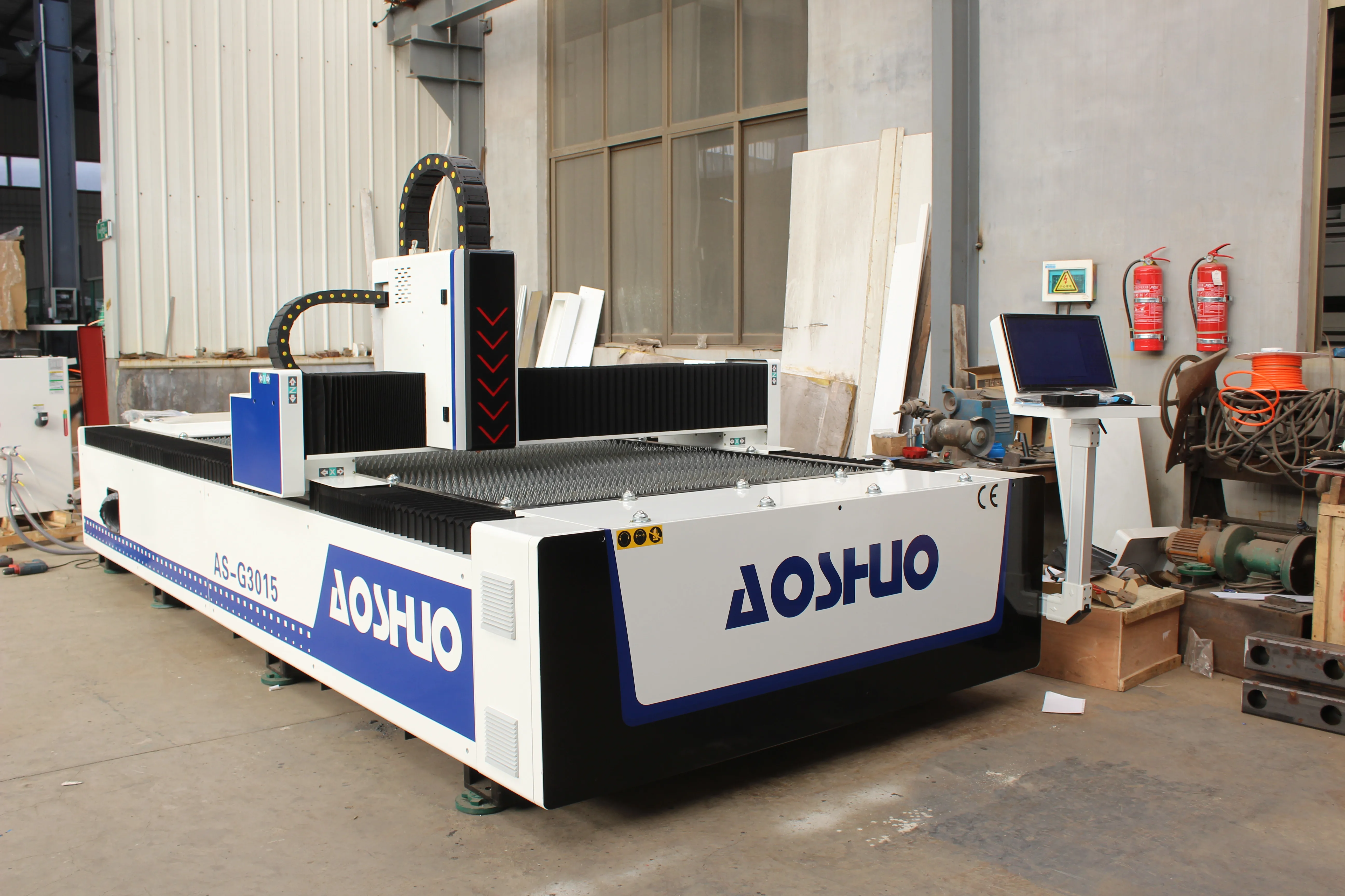 AS3015 1500W 3000W MAX laser source steel iron fiber laser cutting machine price for sale