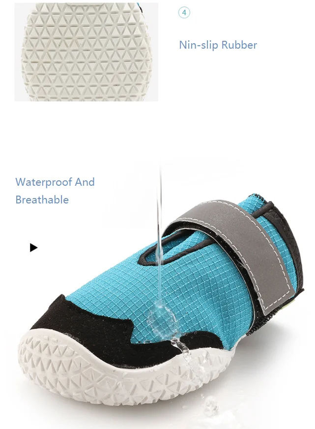 Non-slip Breathable Comfortable Dog Shoes Factory Wholesale All Season Can Wear Waterproof Customized Logo Modern Sustainable