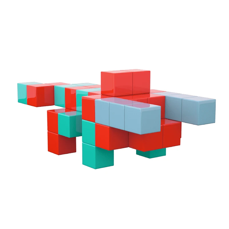 Custom Magnetic Cubes Educational Montessori Diy Puzzle Magnetic Building Blocks Toys For Toddler Kids Learning