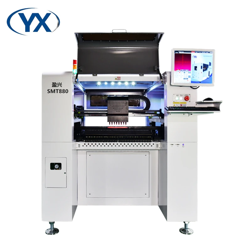 Big Promotion in EU 8 Heads SMT Placement Pick and Place Machine SMT880 with 80 Feeders Automation Equipment