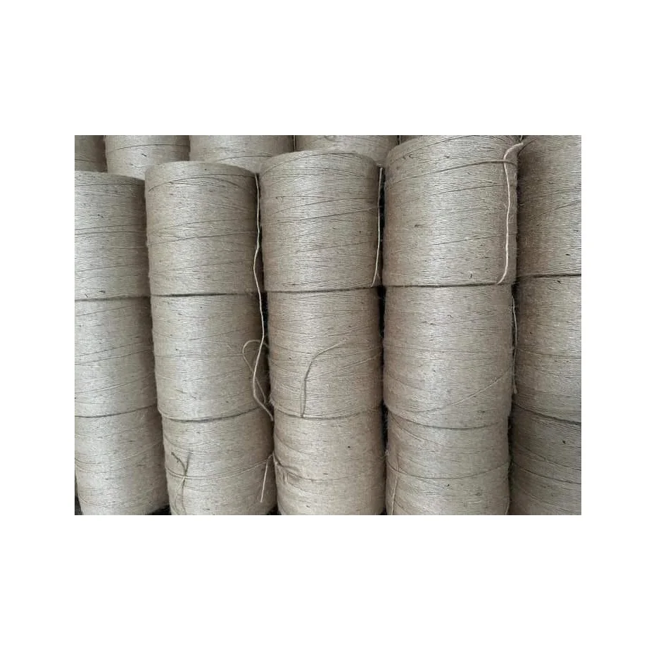Wholesale 100% Natural Jute Yarn Bulk Decorative Cord Twine Manila Recyclable Packaging for Knitting Direct Export from BD
