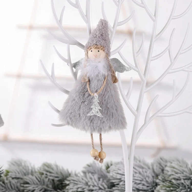 2023 lovely home decoration Christmas tree angel decorations ornament fairy plush christmas toys