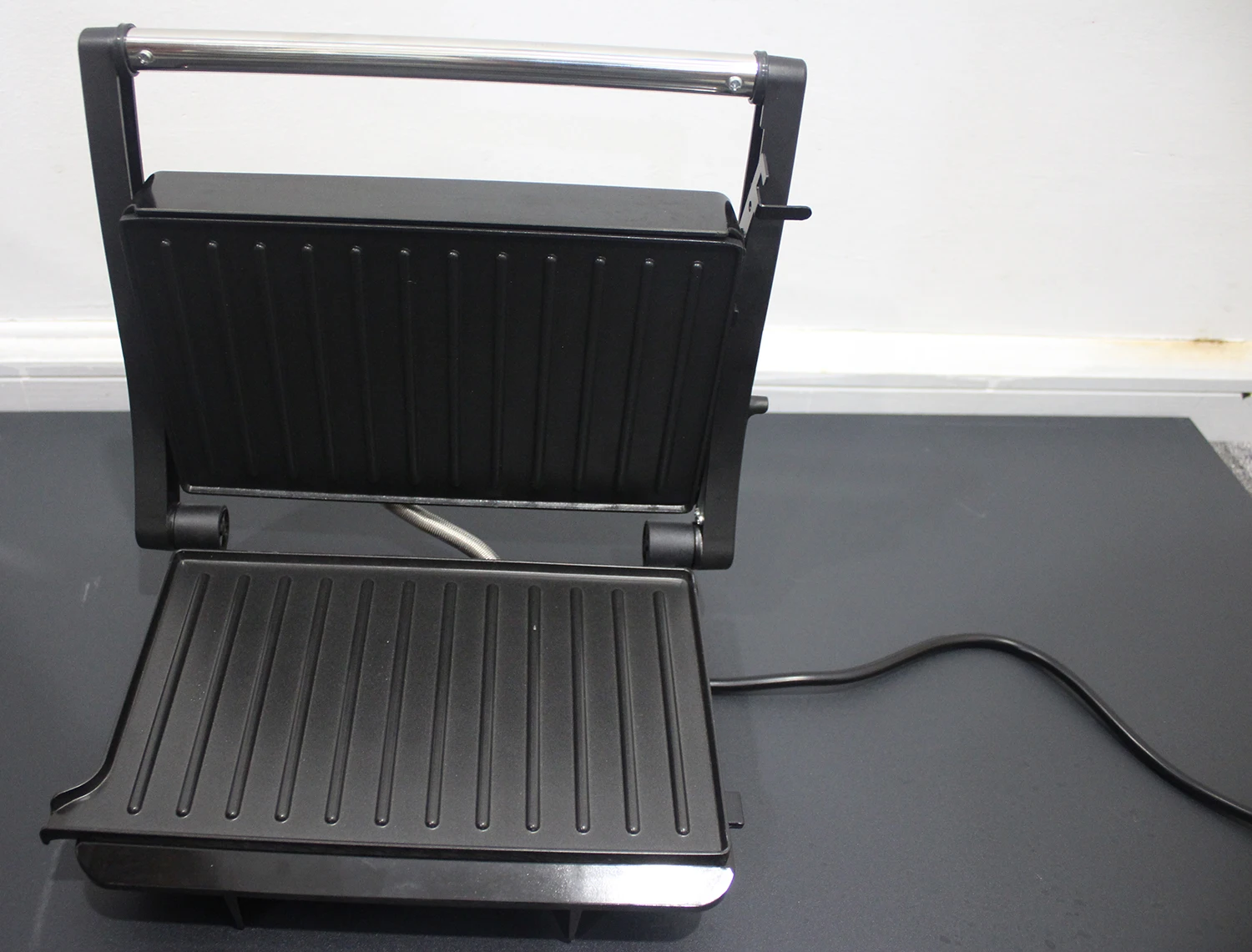  Floating hinge system automatically multifunctional 2-slice press grill toaster breakfast industrial sandwich